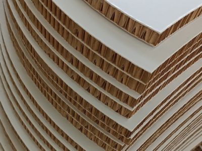 Detailansicht des Re-board Materials